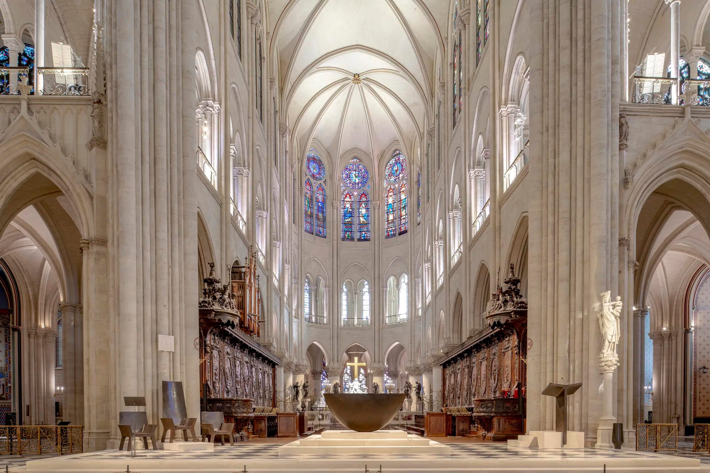Inside Notre-Dame Cathedral
